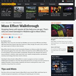 Mass Effect Game Guide - Game Guides at GameSpot