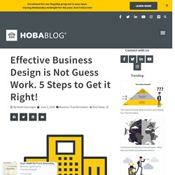 Effective Business Design is Not Guess Work. 5 Steps to Get it Right! - HOBA TECH LTD
