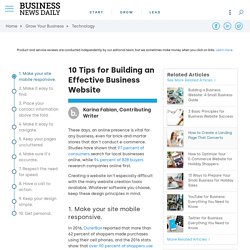 10 Tips for Building an Effective Business Website - businessnewsdaily.com
