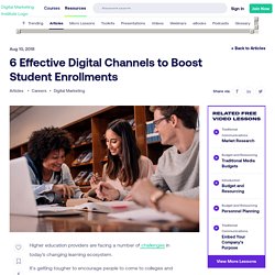 6 Effective Digital Channels to Boost Student Enrollments