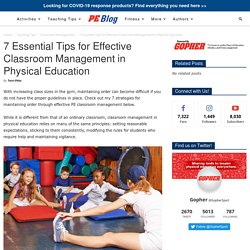7 Tips for Effective Classroom Management in Physical Education