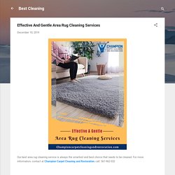 Effective And Gentle Area Rug Cleaning Services