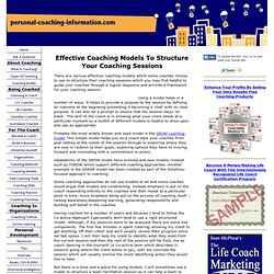 Effective Coaching Models To Structure Your Coaching Sessions
