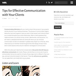 Tips for Effective Communication with Your Clients
