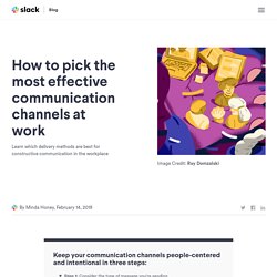 How to pick the most effective communication channels at work