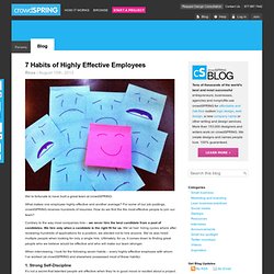 7 Habits of Highly Effective Employees