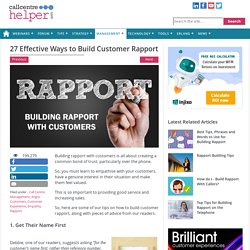 27 Effective Ways to Build Customer Rapport