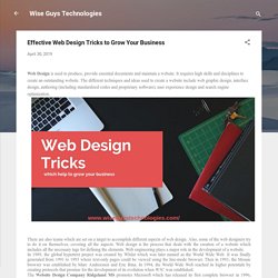 Effective Web Design Tricks to Grow Your Business