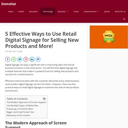5 Effective Ways to Use Retail Digital Signage for Selling New Products