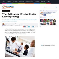 7 Tips To Create an Effective Blended eLearning Strategy