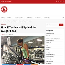 How Effective is Elliptical for Weight Loss