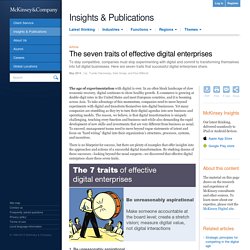 The seven traits of effective digital enterprises