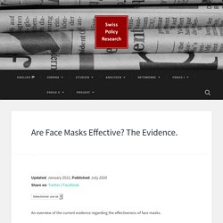 Are Face Masks Effective? The Evidence. – Swiss Policy Research