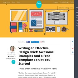 Writing an Effective Design Brief: Awesome Examples And a Free Template To Get You Started