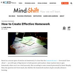 How to Create Effective Homework