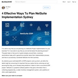 4 Effective Ways To Plan NetSuite Implementation Sydney