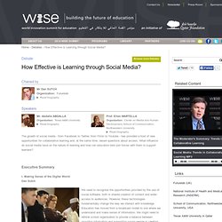 How Effective is Learning through Social Media?