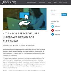 4 Tips for Effective User Interface Design for eLearning