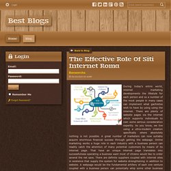 The Effective Role Of Siti Internet Roma - Best Blogs : powered by Doodlekit
