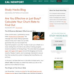 Are You Effective or Just Busy? Cal
