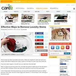 Effective Ways to Remove Laundry Stains