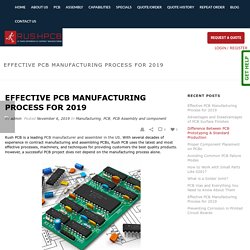 Effective PCB Manufacturing Process for 2019
