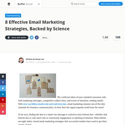 8 Effective Email Marketing Strategies, Backed by Science