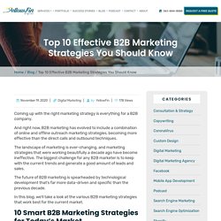 Top 10 Effective B2B Marketing Strategies You Should Know