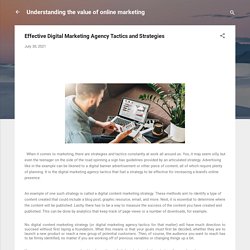 Effective Digital Marketing Agency Tactics and Strategies