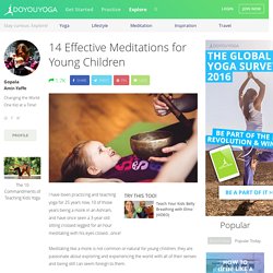 14 Effective Meditations for Young Children