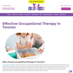 Occupational Therapy in Toronto