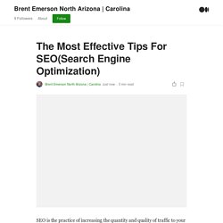 The Most Effective Tips For SEO(Search Engine Optimization)