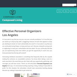 Effective Personal Organizers Los Angeles