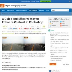 A Quick and Effective Way to Enhance Contrast in Photoshop