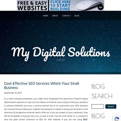 Cost-Effective SEO Services Which Your Small Business