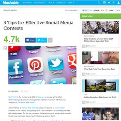 3 Tips for Effective Social Media Contests