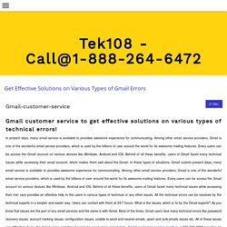 Get Effective Solutions on Various Types of Gmail Errors - TEKLOS