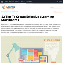 12 Tips To Create Effective eLearning Storyboards