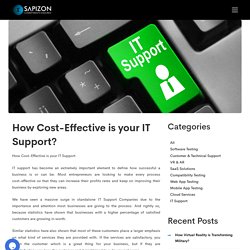 How Cost-Effective is your IT Support