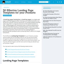 50 Effective Landing Page Templates for your Products