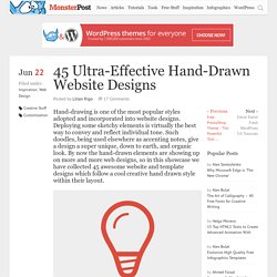 45 Ultra-Effective Hand-Drawn Website Designs