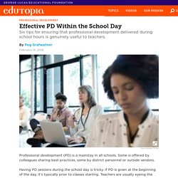 Effective PD Within the School Day