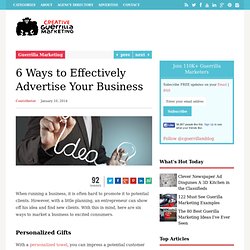 6 Ways to Effectively Advertise Your Business