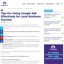 Tips For Using Google Ads Effectively for Local Business Success