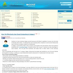 IT Consulting Calgary