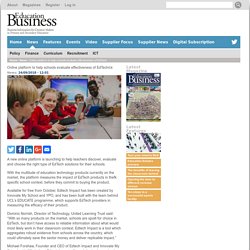 Online platform to help schools evaluate effectiveness of EdTech