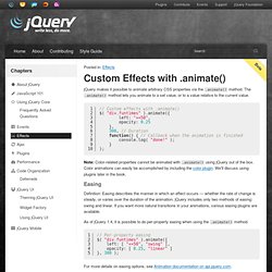 Custom Effects with .animate()