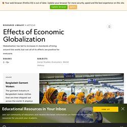 Effects of Economic Globalization