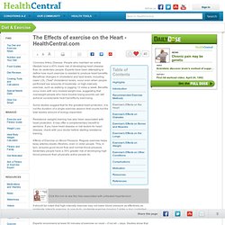 The Effects of exercise on the Heart - HealthCentral.com