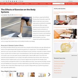 The Effects of Exercise on the Body Systems